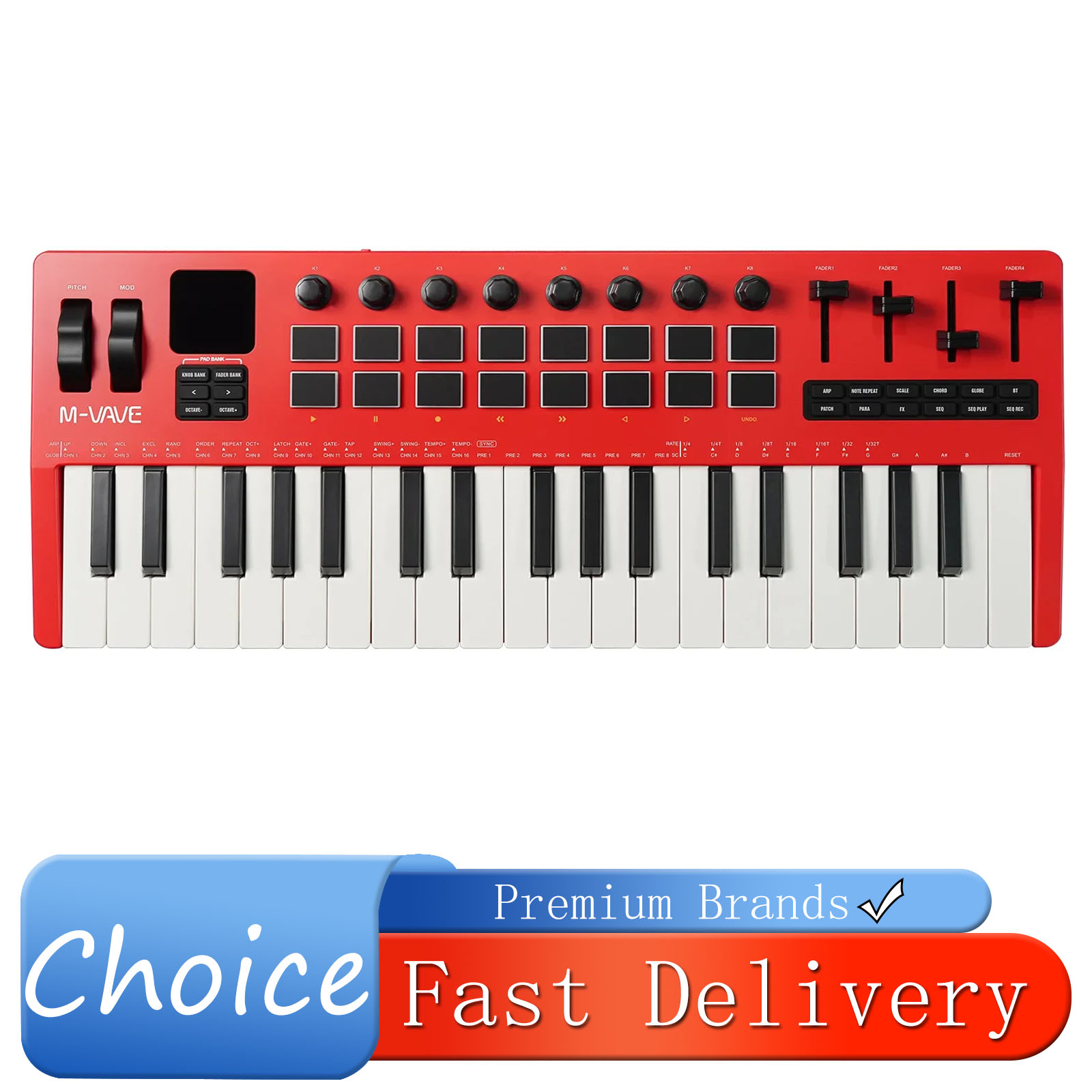 Midi Controller Pad - جهاز تحكم MIDI M-VAVE SMK-37 Pro