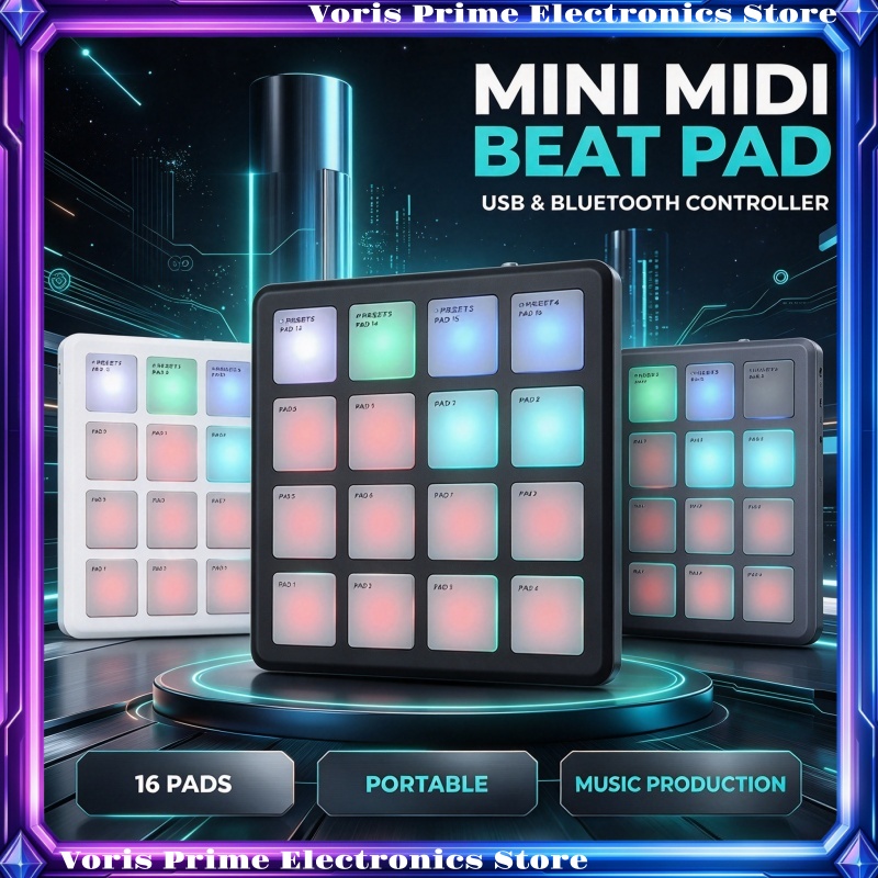 Midi Controller Pad - جهاز تحكم MIDI لاسلكي محمول M-Vave