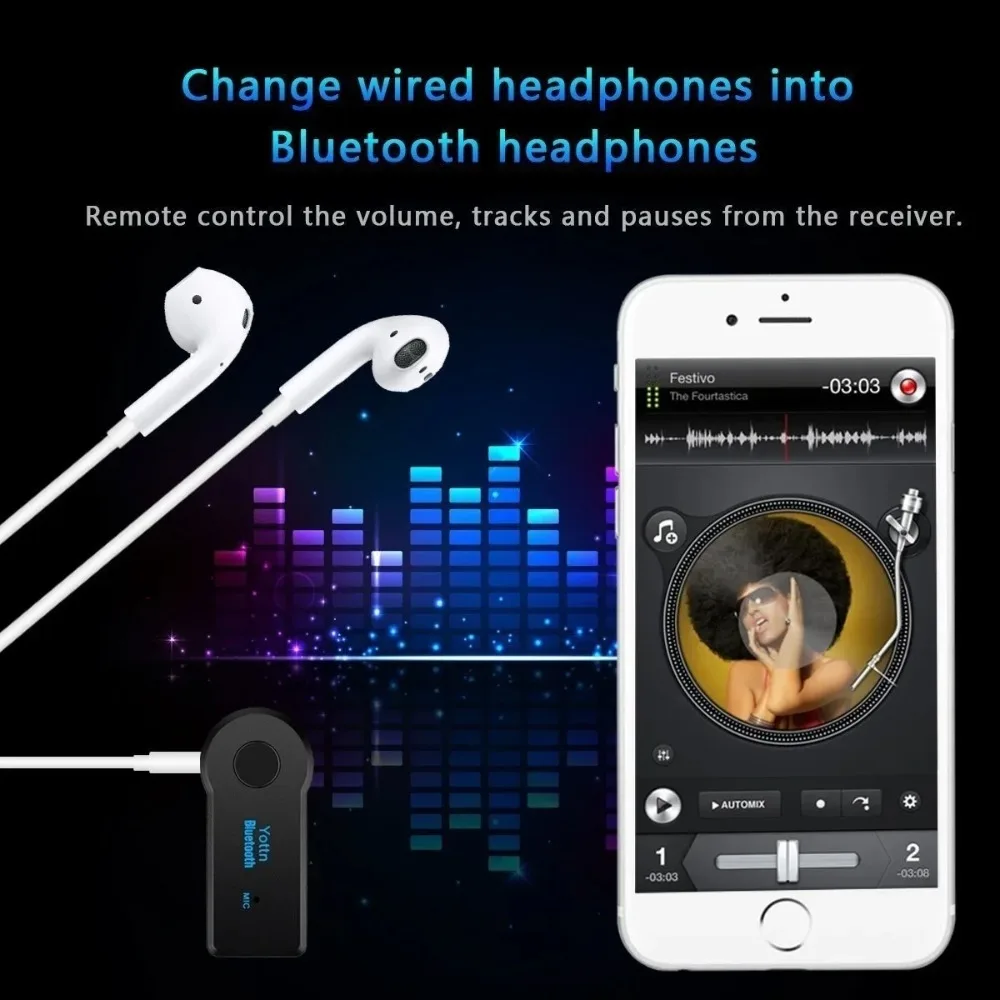 جهاز استقبال بلوتوث 4.2 للصوت  - مراجعة Audio Without Music وسعره