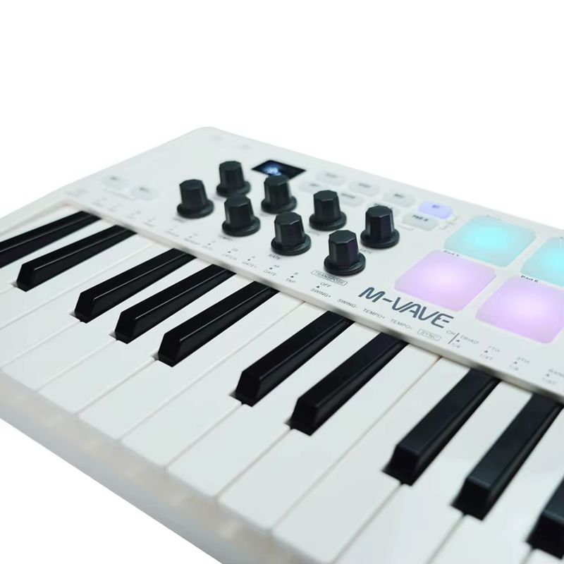لوحة مفاتيح MIDI محمولة M Vave - مراجعة Midi Controller Pad وسعره